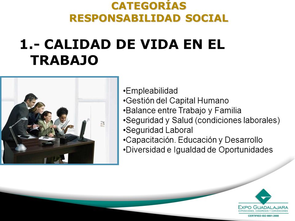 CATEGORÍAS RESPONSABILIDAD SOCIAL