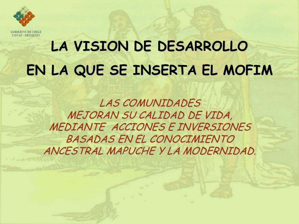 LA VISION DE DESARROLLO EN LA QUE SE INSERTA EL MOFIM