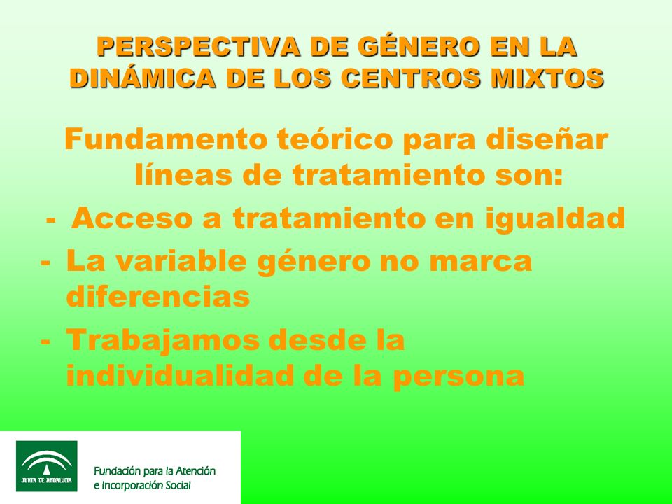 PERSPECTIVA DE GÉNERO EN LA DINÁMICA DE LOS CENTROS MIXTOS