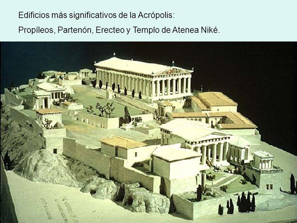 Edificios más significativos de la Acrópolis: