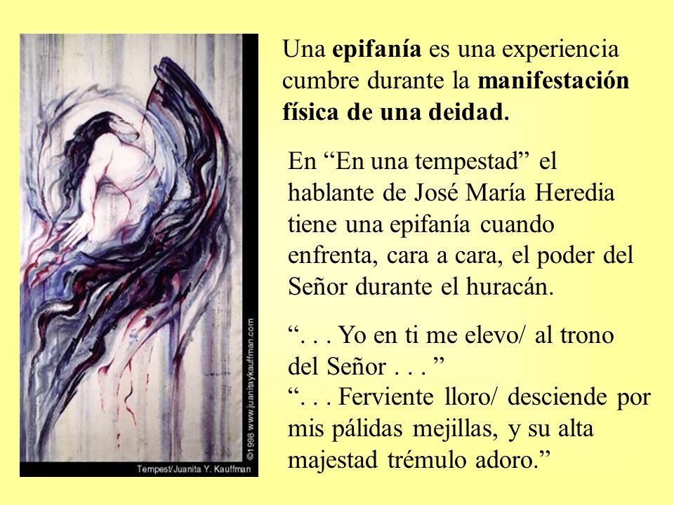 Una epifanía es una experiencia cumbre durante la manifestación física de una deidad.