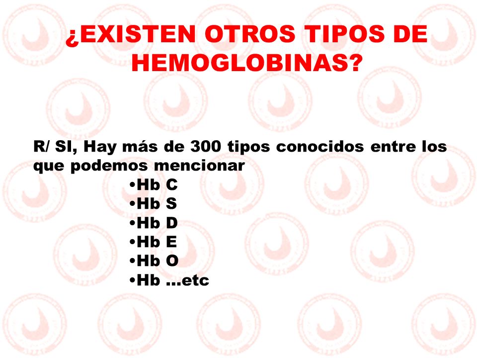 ¿EXISTEN OTROS TIPOS DE HEMOGLOBINAS