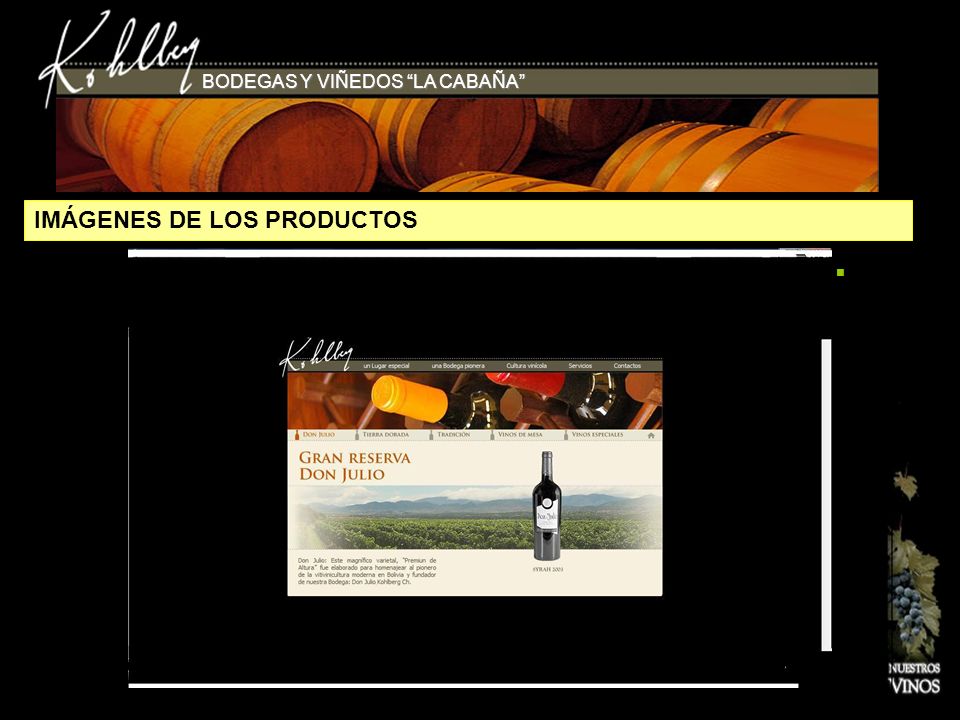 IMÁGENES DE LOS PRODUCTOS