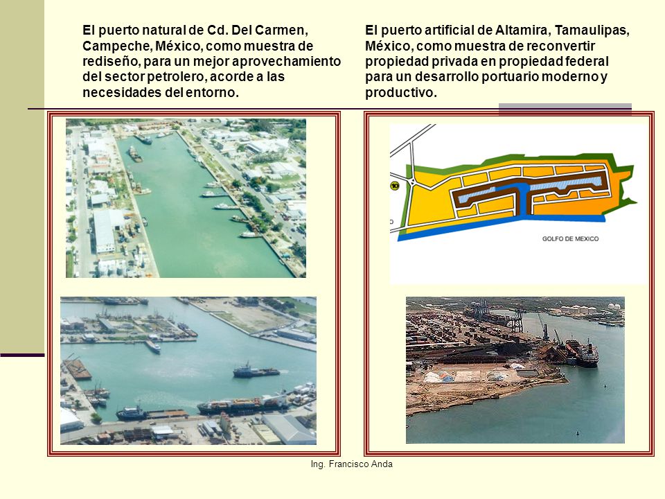El puerto natural de Cd. Del Carmen, Campeche, México, como muestra de rediseño, para un mejor aprovechamiento del sector petrolero, acorde a las necesidades del entorno.