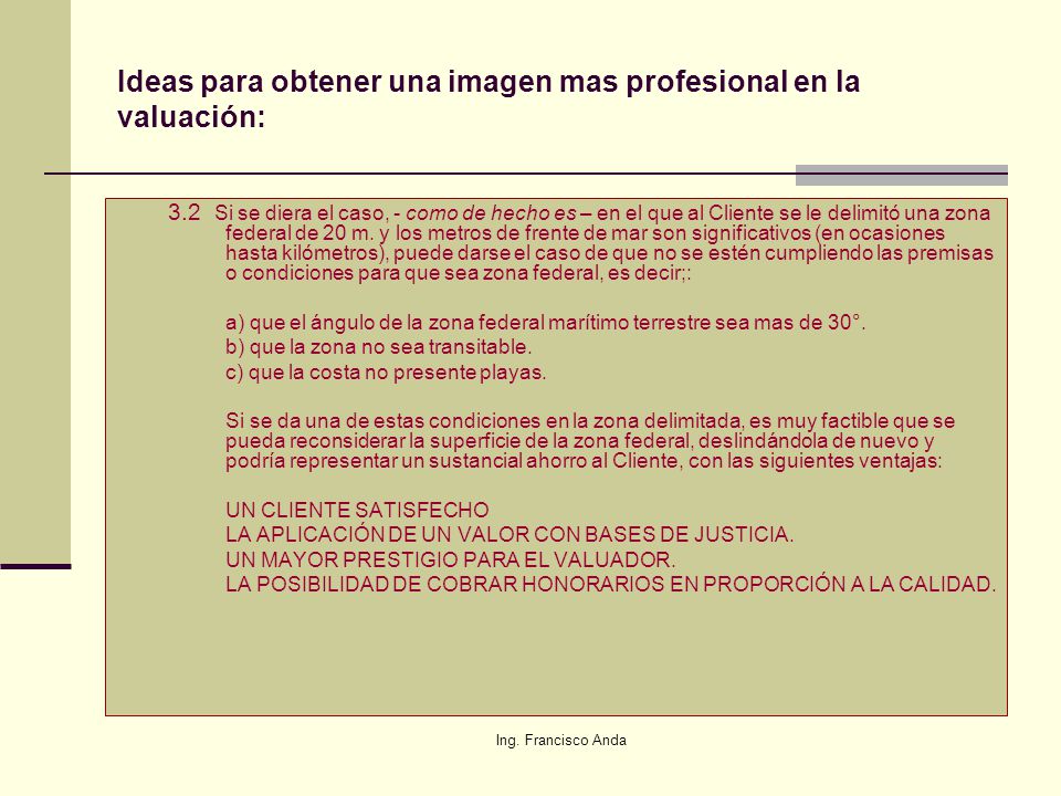 Ideas para obtener una imagen mas profesional en la valuación: