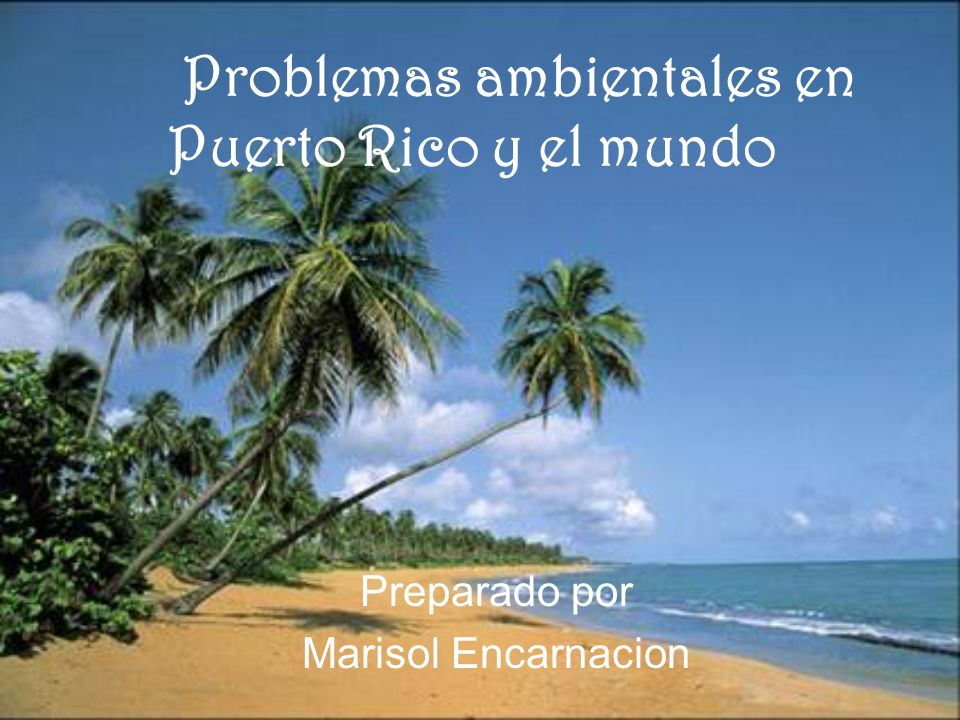 Problemas ambientales en Puerto Rico y el mundo