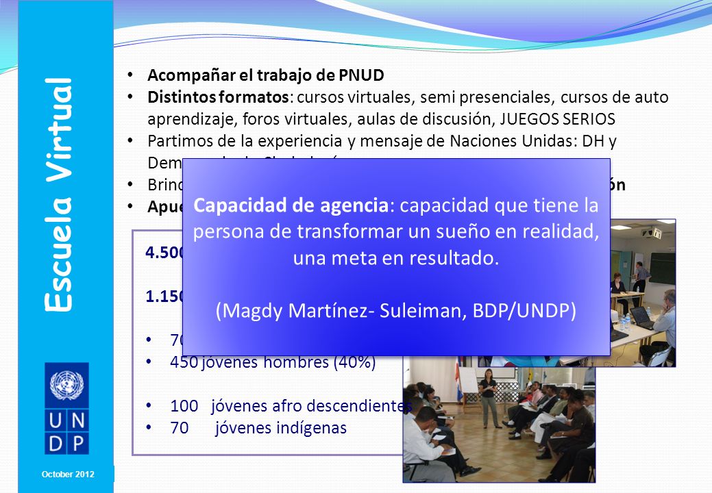 (Magdy Martínez- Suleiman, BDP/UNDP)