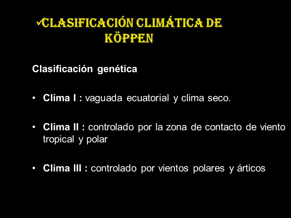 Clasificación climática de Köppen
