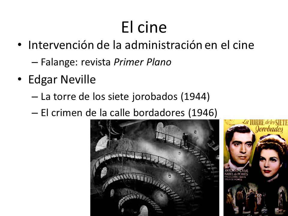 El cine Intervención de la administración en el cine Edgar Neville