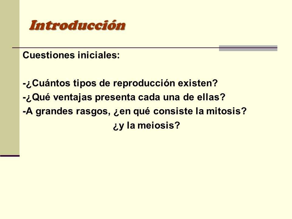 Introducción Cuestiones iniciales: