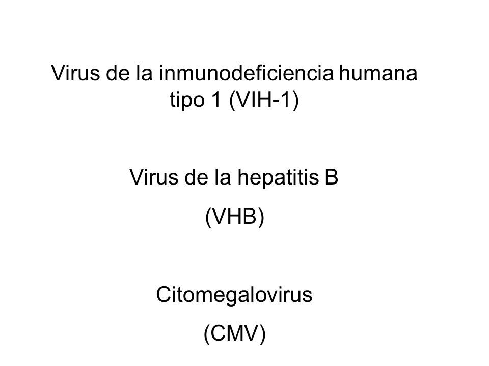 Virus de la inmunodeficiencia humana tipo 1 (VIH-1)