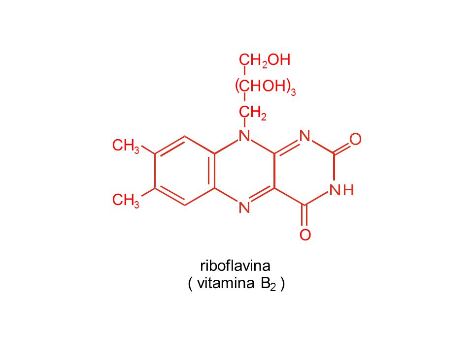 O CH C H ( OH 3 2 riboflavina ( vitamina B ) 2