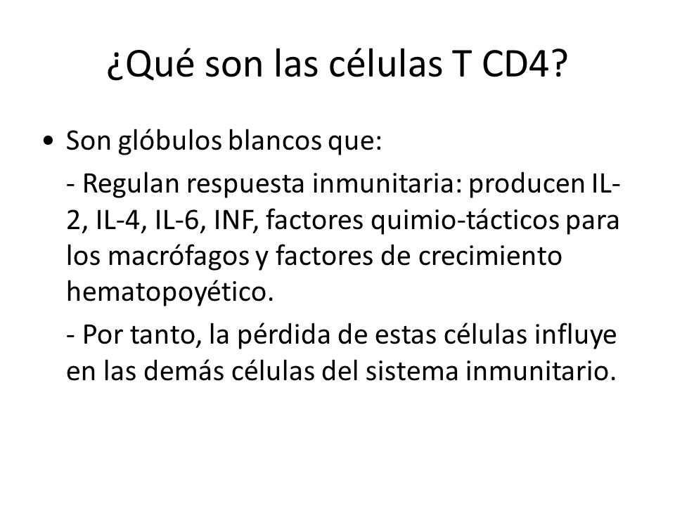 ¿Qué son las células T CD4