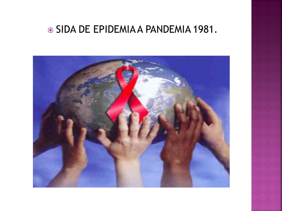 SIDA DE EPIDEMIA A PANDEMIA 1981.