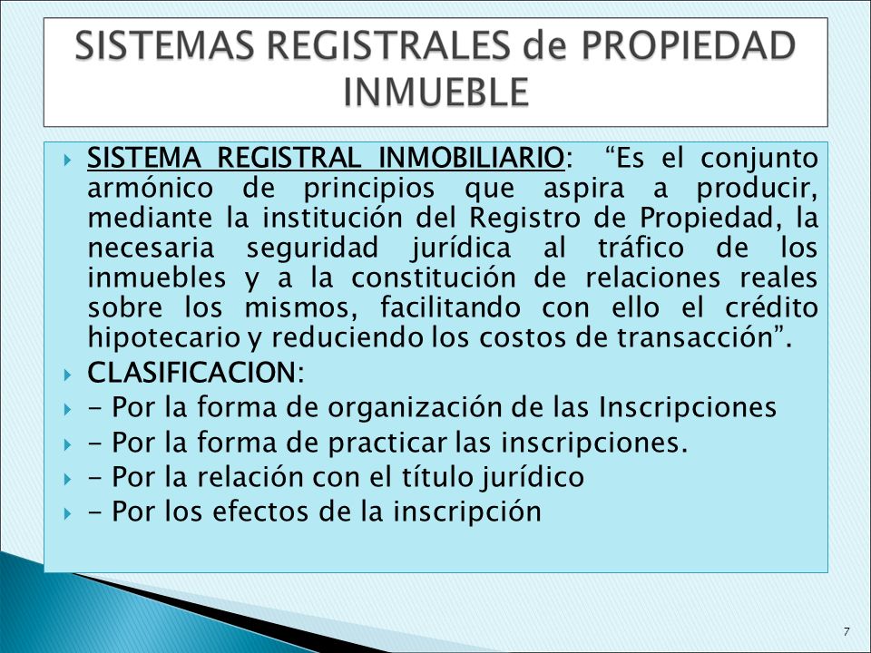 - Por la forma de organización de las Inscripciones