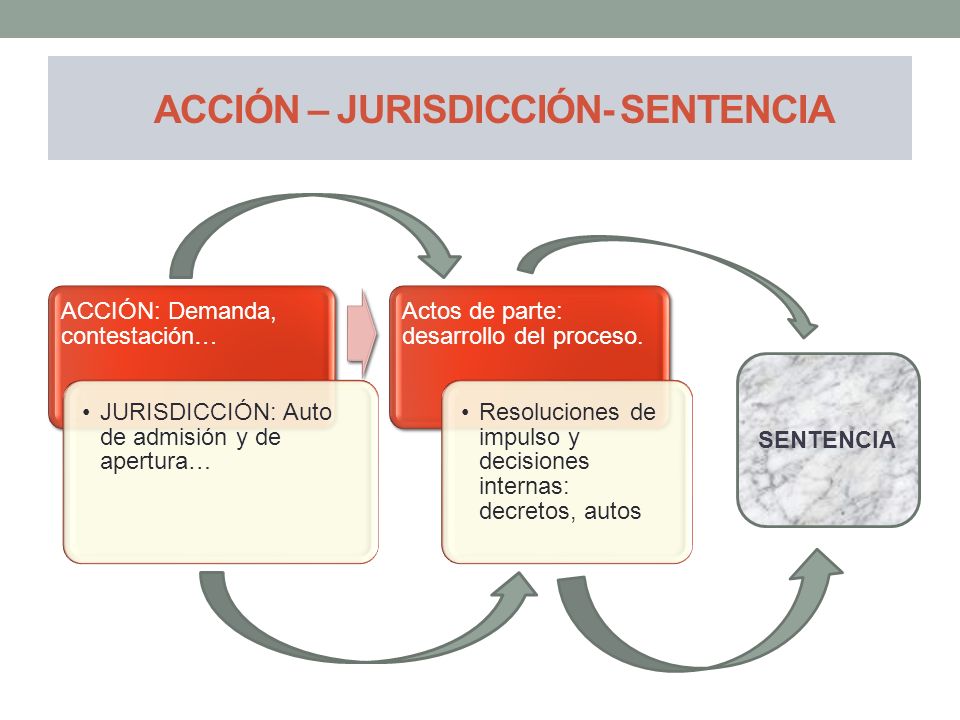 ACCIÓN – JURISDICCIÓN- SENTENCIA