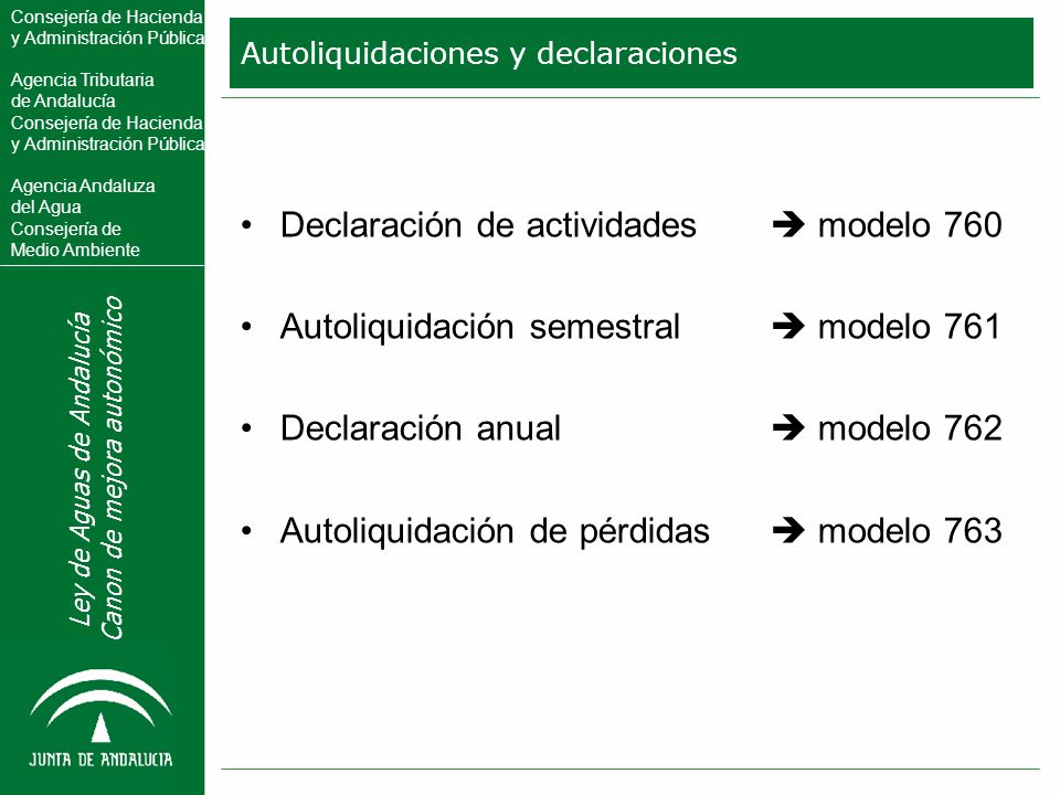 Autoliquidaciones y declaraciones