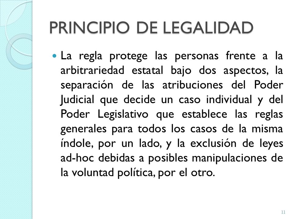 PRINCIPIO DE LEGALIDAD