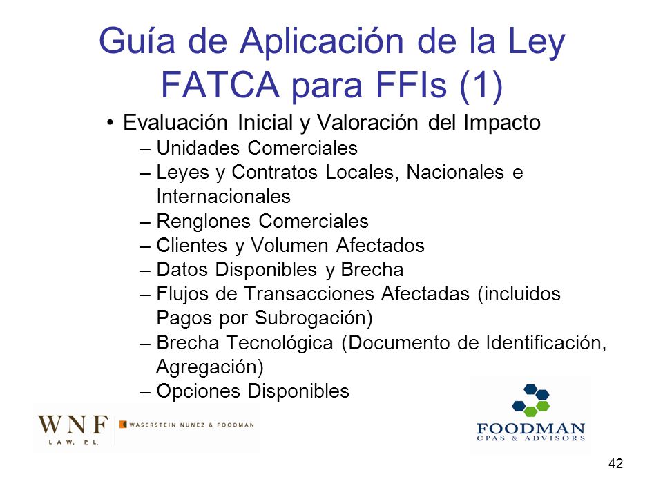Guía de Aplicación de la Ley FATCA para FFIs (1)