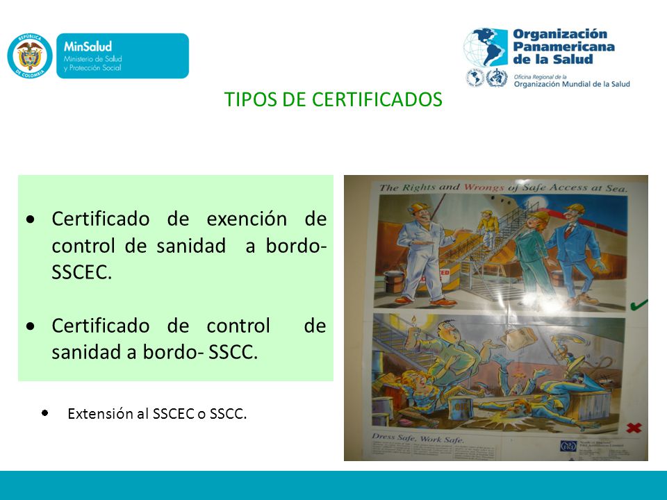 Certificado de exención de control de sanidad a bordo-SSCEC.