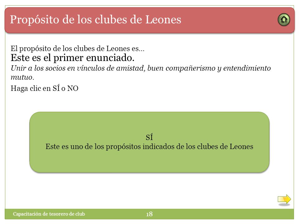 Este es uno de los propósitos indicados de los clubes de Leones