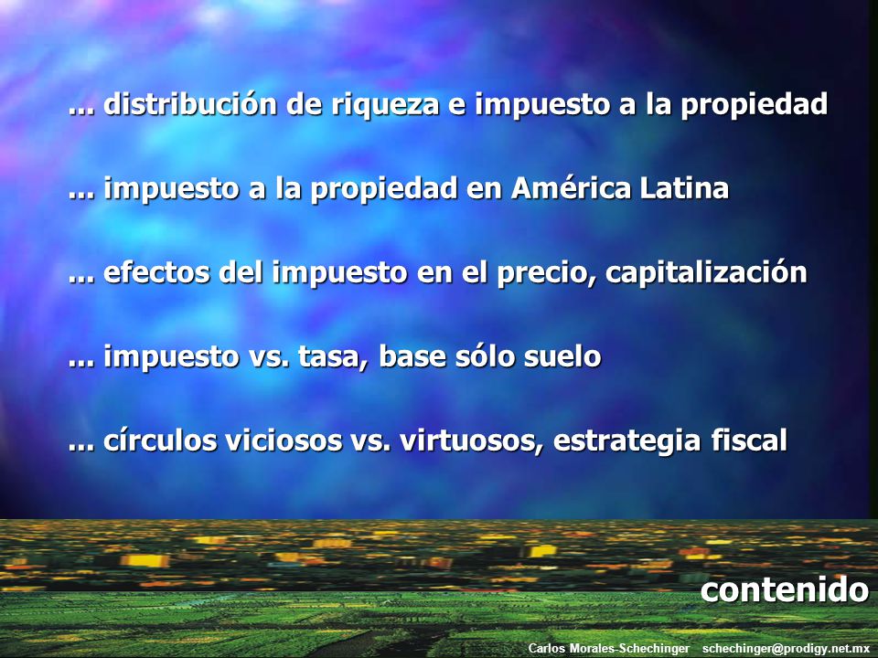 contenido ... distribución de riqueza e impuesto a la propiedad