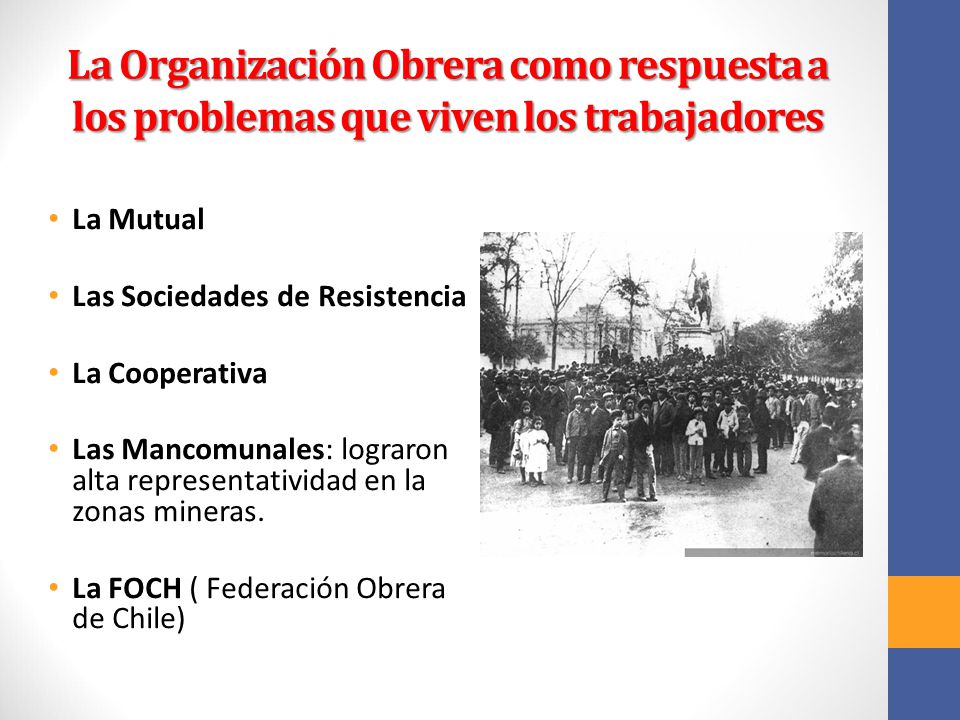 La Organización Obrera como respuesta a los problemas que viven los trabajadores