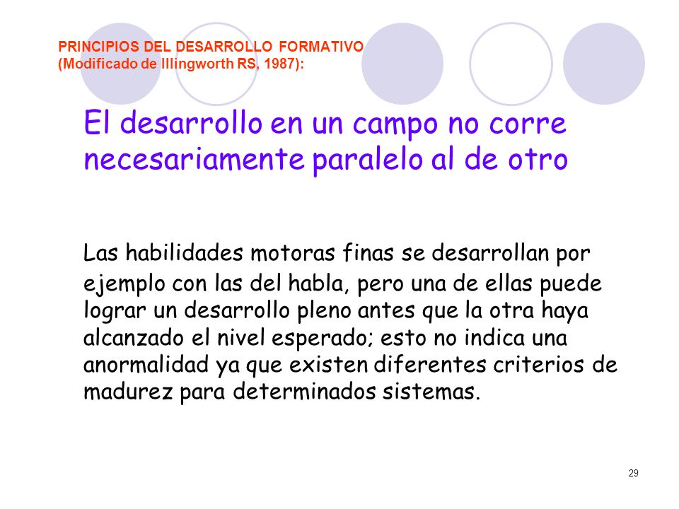 El desarrollo en un campo no corre necesariamente paralelo al de otro