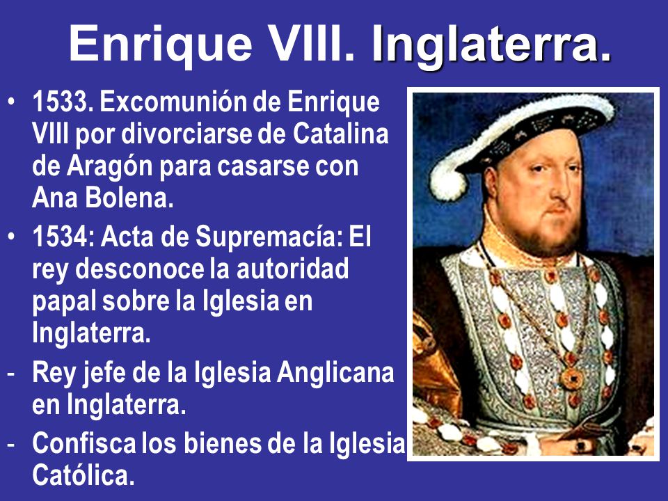 Enrique VIII. Inglaterra.