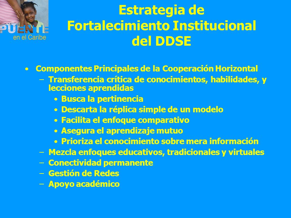 Estrategia de Fortalecimiento Institucional del DDSE