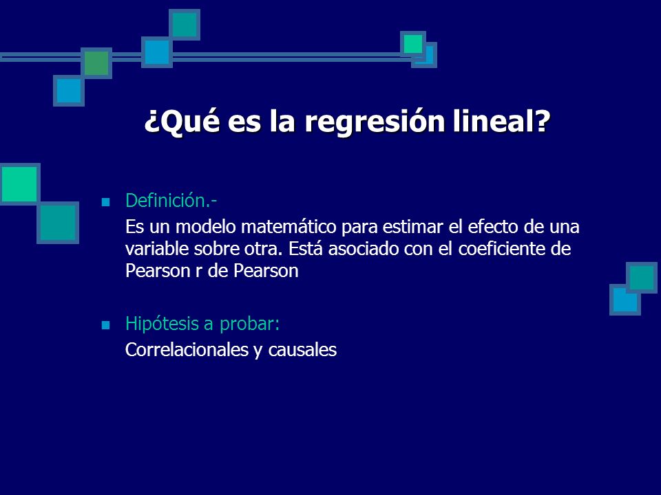 ¿Qué es la regresión lineal