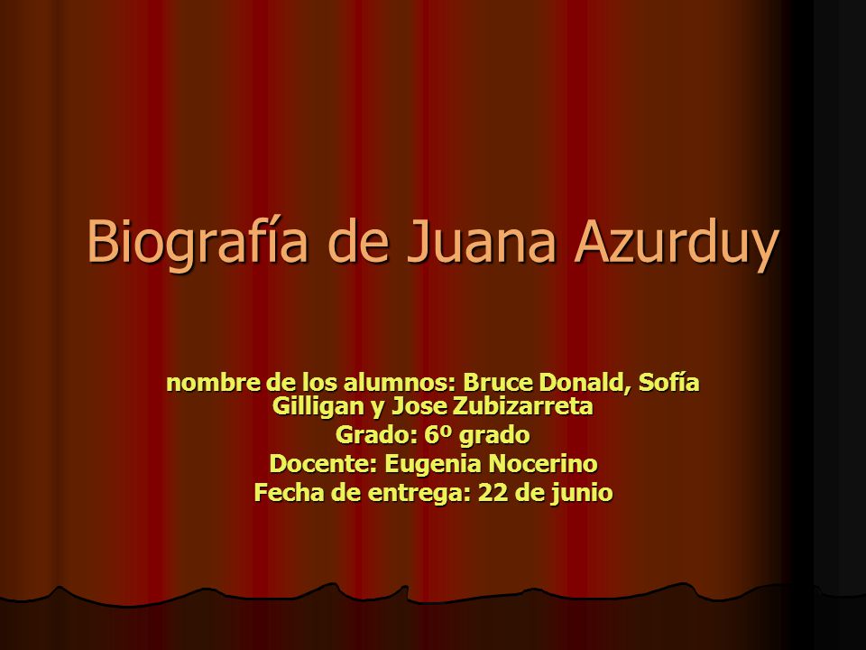 Biografía de Juana Azurduy
