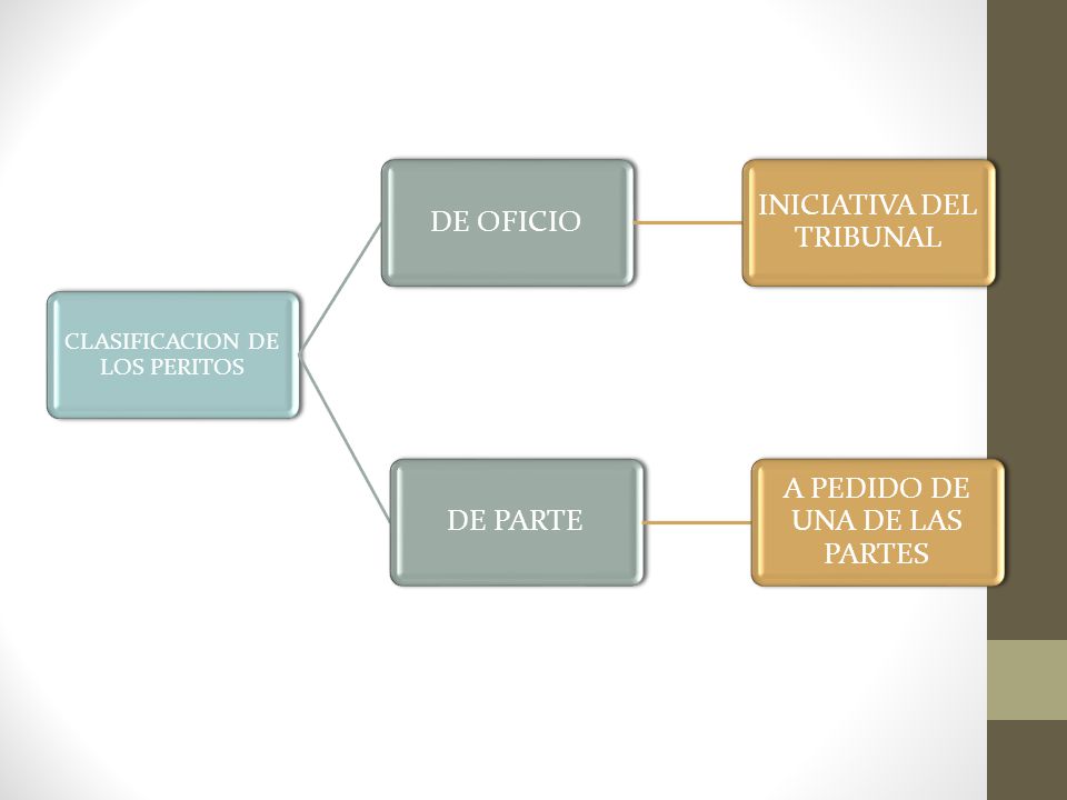 INICIATIVA DEL TRIBUNAL DE PARTE A PEDIDO DE UNA DE LAS PARTES