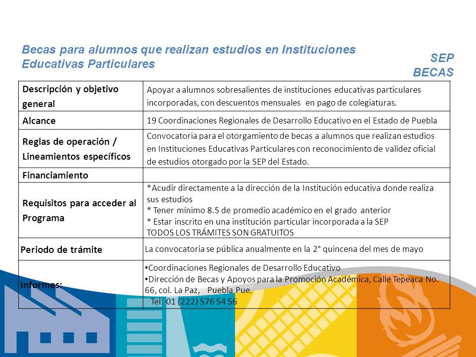 Becas para alumnos que realizan estudios en Instituciones Educativas Particulares