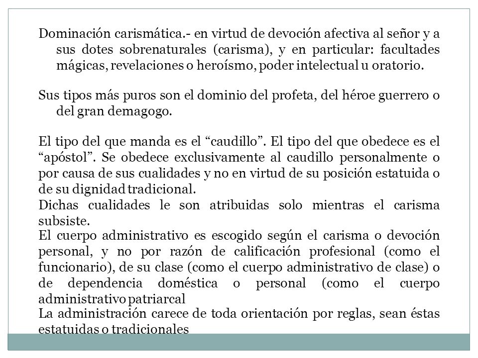 Dominación carismática