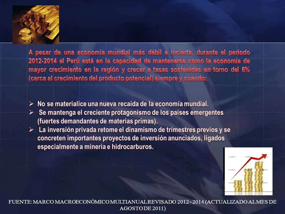 No se materialice una nueva recaída de la economía mundial.