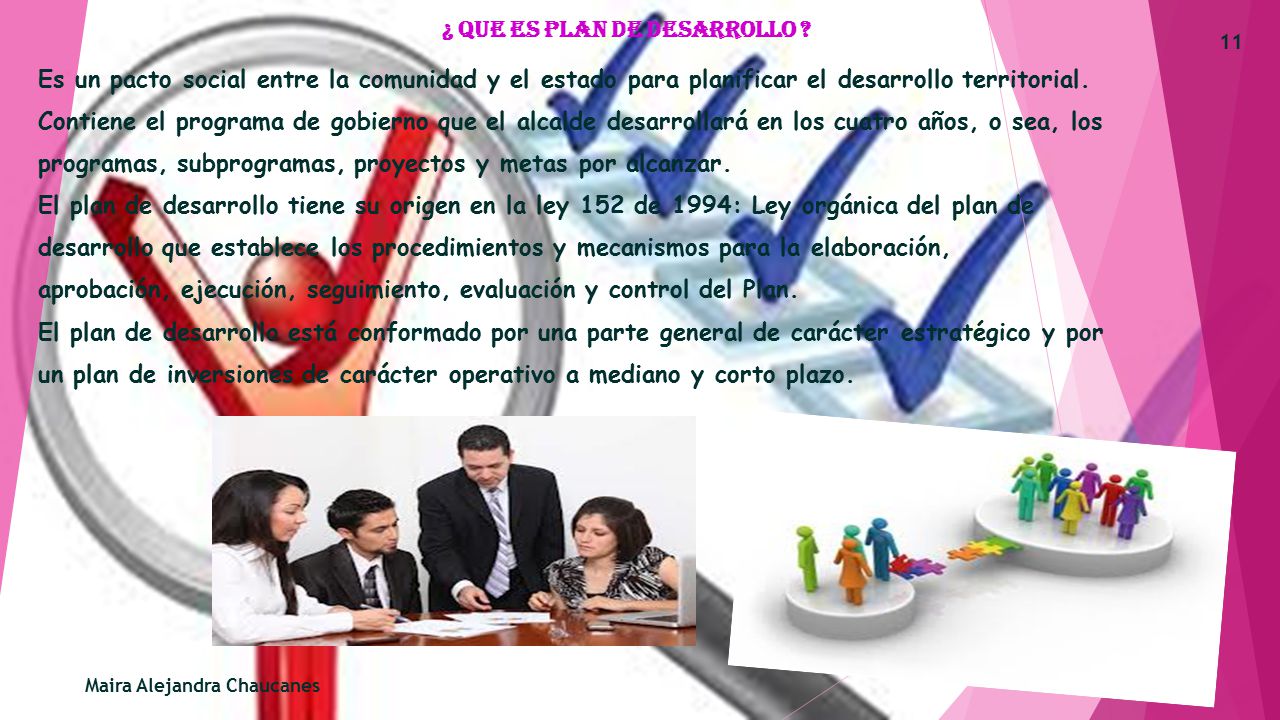 ¿ QUE ES PLAN DE DESARROLLO