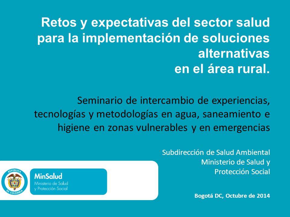Retos y expectativas del sector salud para la implementación de soluciones alternativas