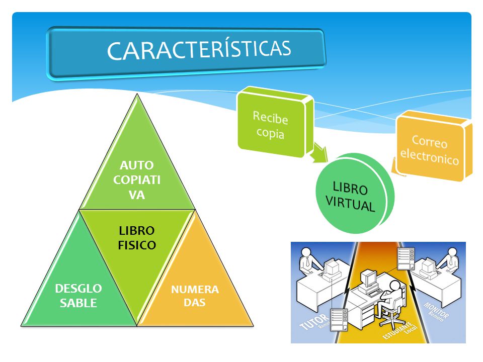 CARACTERÍSTICAS LIBRO VIRTUAL Recibe copia Correo electronico