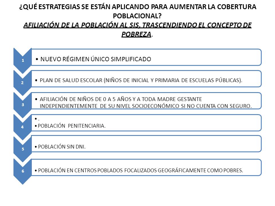 AFILIACIÓN DE LA POBLACIÓN AL SIS, TRASCENDIENDO EL CONCEPTO DE