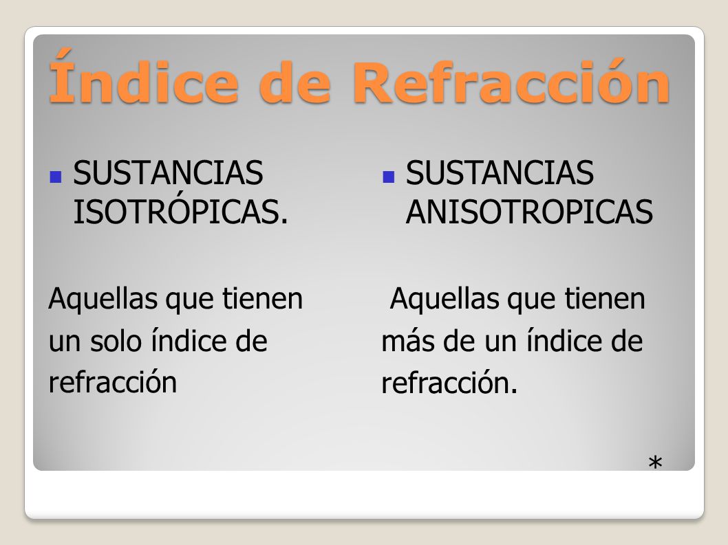 Diferencia entre isotropico y anisotropico - Astheha