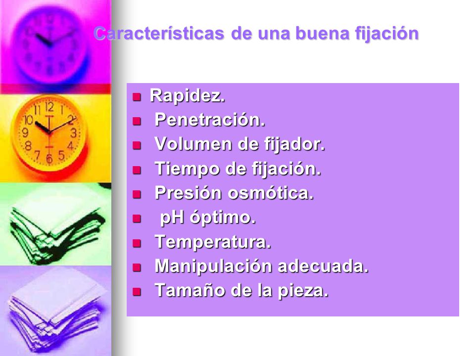 Características de una buena fijación
