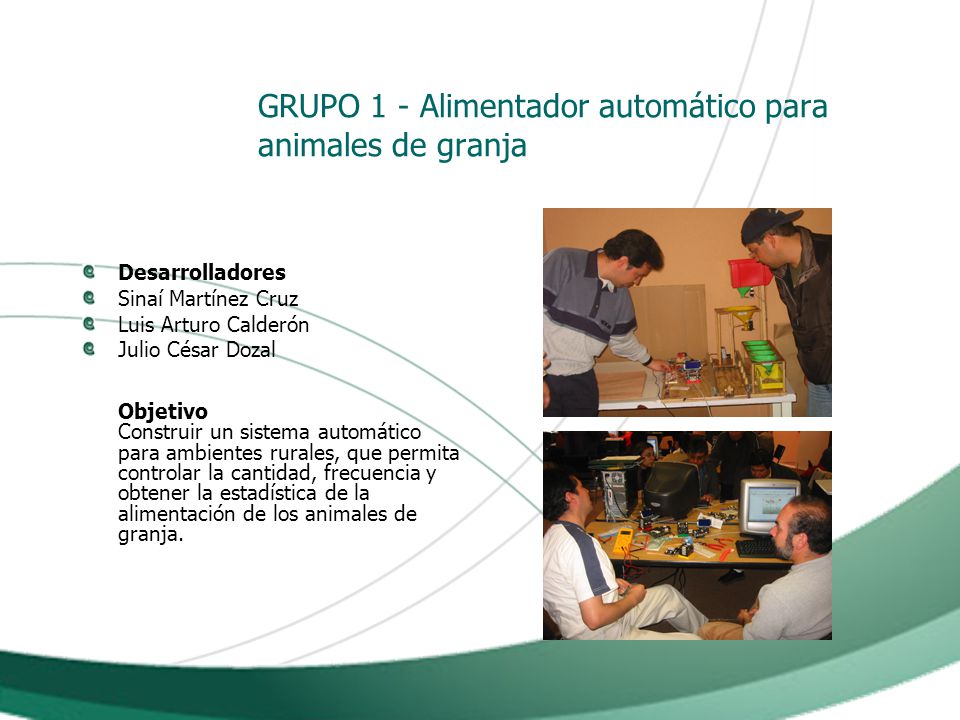 GRUPO 1 - Alimentador automático para animales de granja