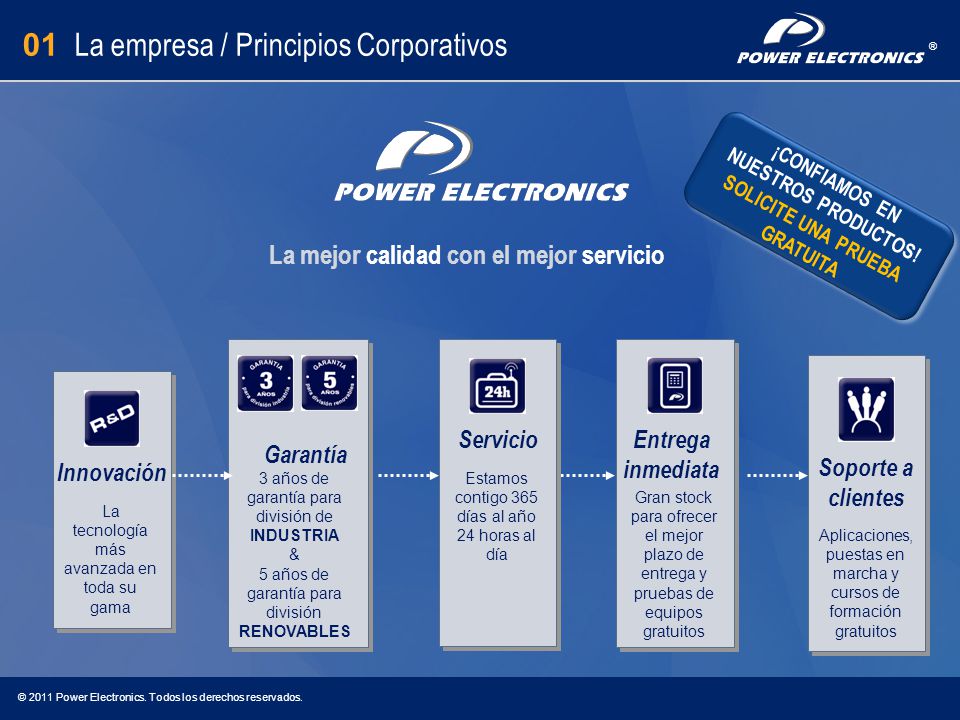01 La empresa / Principios Corporativos