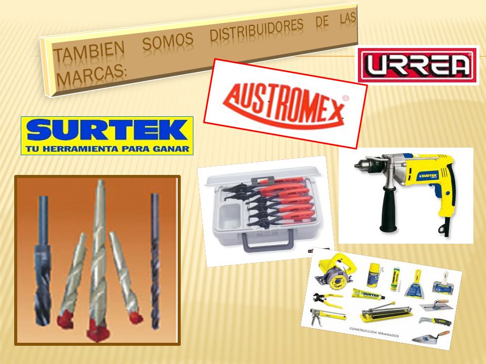 TAMBIEN SOMOS DISTRIBUIDORES DE LAS MARCAS: