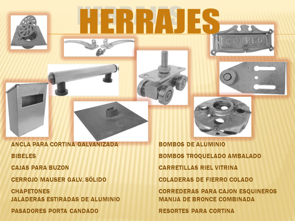 HERRAJES ANCLA PARA CORTINA GALVANIZADA BOMBOS DE ALUMINIO