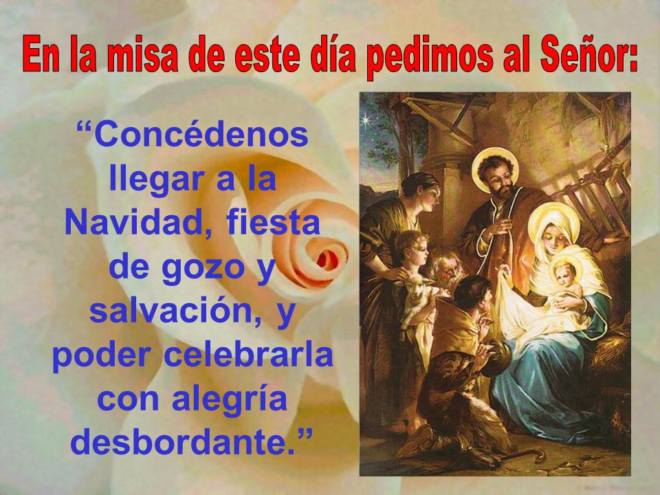 En la misa de este día pedimos al Señor: