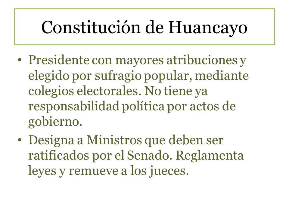 Constitución de Huancayo