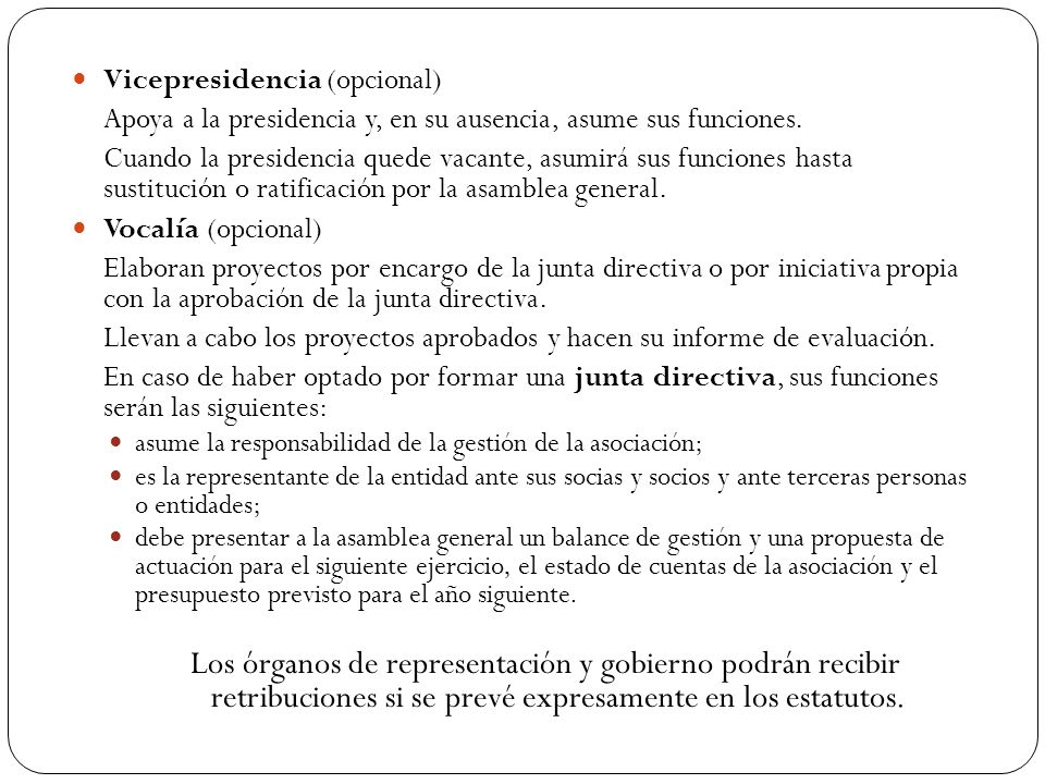 Vicepresidencia (opcional)