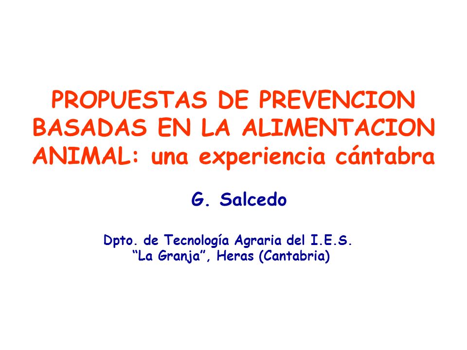 Dpto. de Tecnología Agraria del I.E.S. La Granja , Heras (Cantabria)